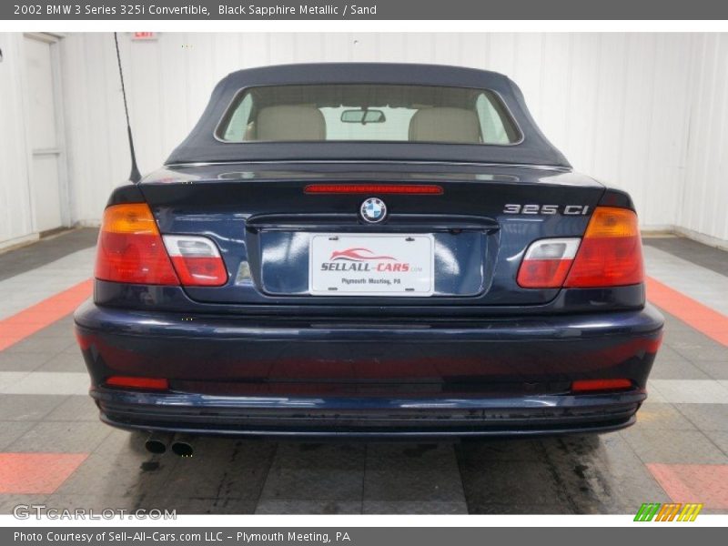 Black Sapphire Metallic / Sand 2002 BMW 3 Series 325i Convertible