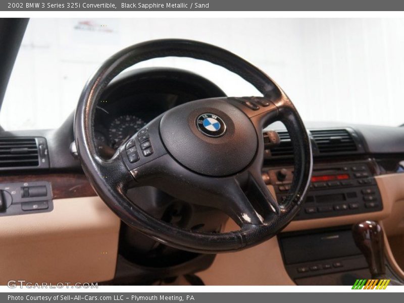 Black Sapphire Metallic / Sand 2002 BMW 3 Series 325i Convertible