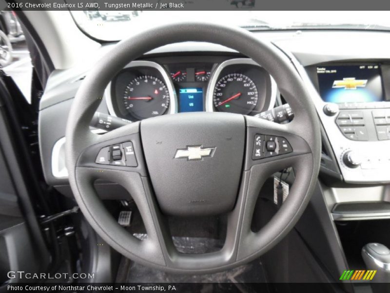 Tungsten Metallic / Jet Black 2016 Chevrolet Equinox LS AWD