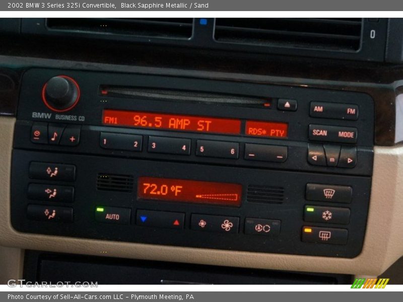 Black Sapphire Metallic / Sand 2002 BMW 3 Series 325i Convertible