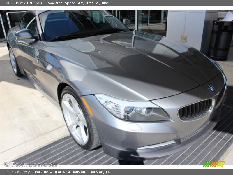 Space Gray Metallic / Black 2011 BMW Z4 sDrive30i Roadster