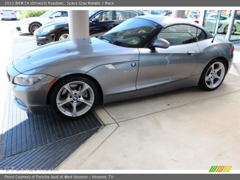 Space Gray Metallic / Black 2011 BMW Z4 sDrive30i Roadster