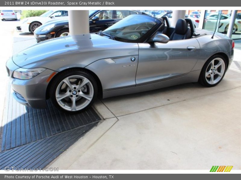 Space Gray Metallic / Black 2011 BMW Z4 sDrive30i Roadster