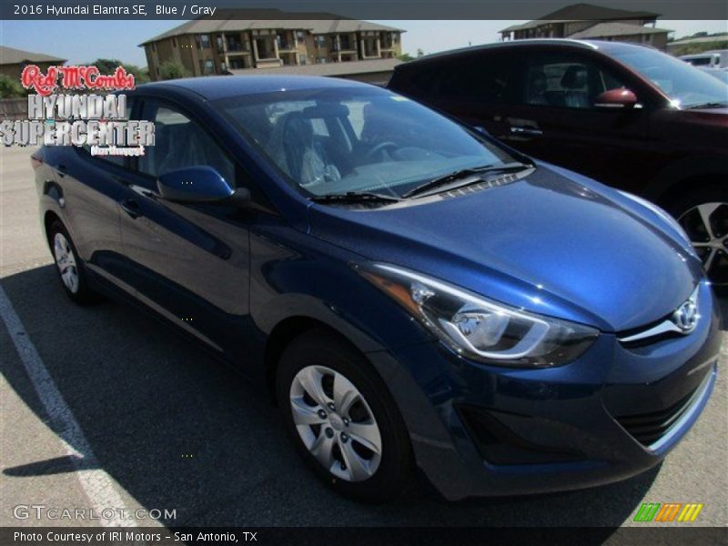 Blue / Gray 2016 Hyundai Elantra SE