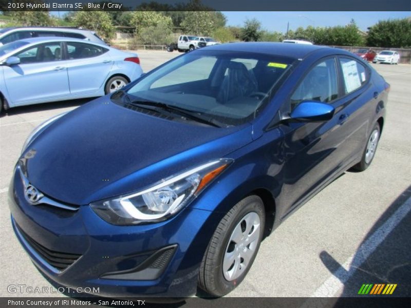 Blue / Gray 2016 Hyundai Elantra SE