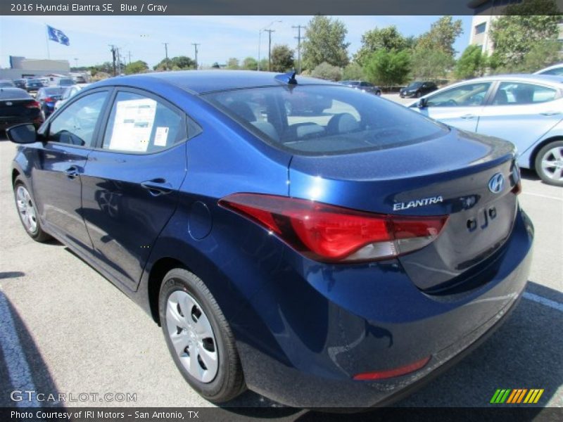 Blue / Gray 2016 Hyundai Elantra SE