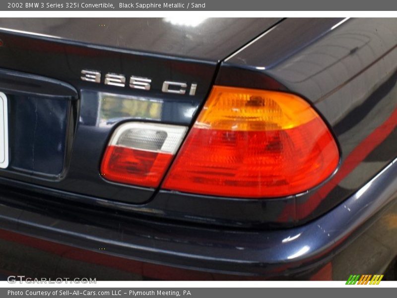 Black Sapphire Metallic / Sand 2002 BMW 3 Series 325i Convertible