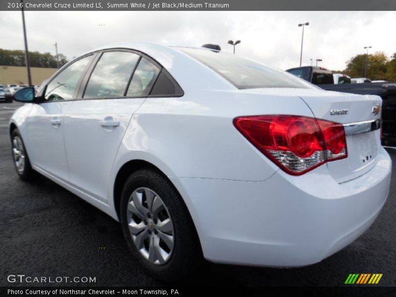 Summit White / Jet Black/Medium Titanium 2016 Chevrolet Cruze Limited LS