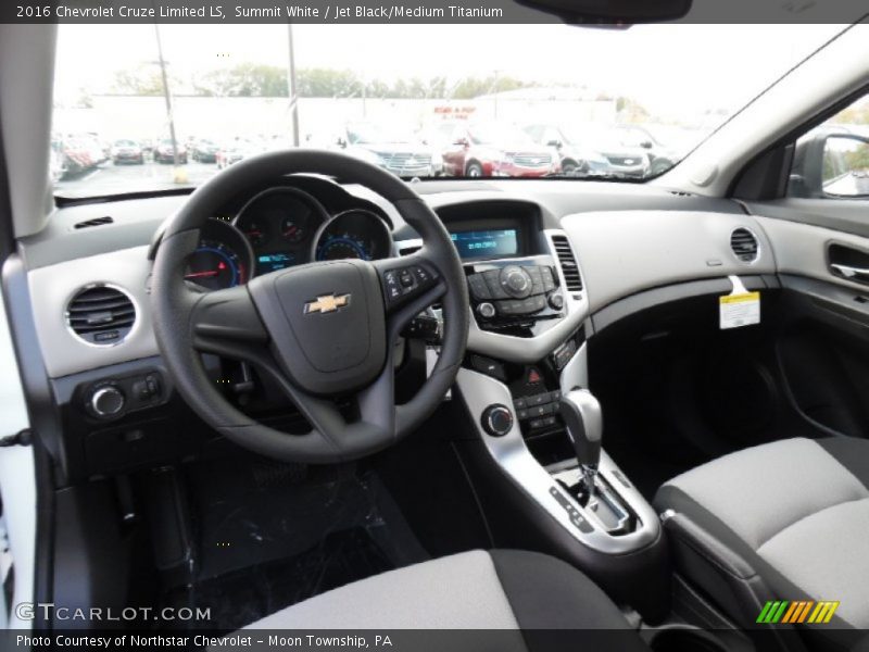 Summit White / Jet Black/Medium Titanium 2016 Chevrolet Cruze Limited LS