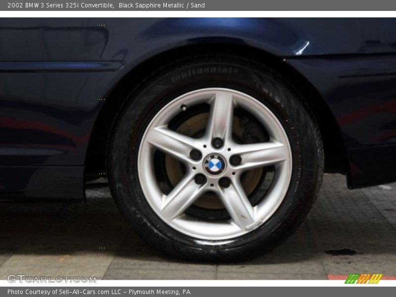 Black Sapphire Metallic / Sand 2002 BMW 3 Series 325i Convertible