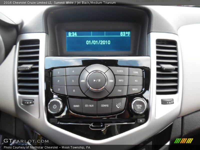 Summit White / Jet Black/Medium Titanium 2016 Chevrolet Cruze Limited LS
