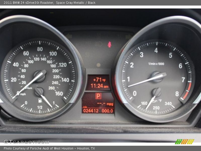 Space Gray Metallic / Black 2011 BMW Z4 sDrive30i Roadster