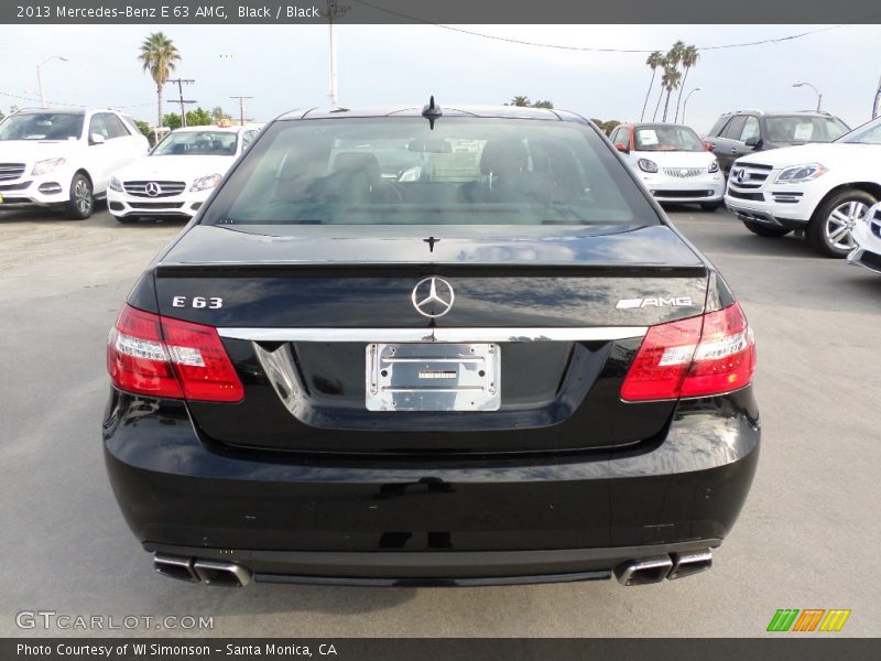 Black / Black 2013 Mercedes-Benz E 63 AMG