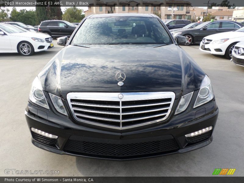 Black / Black 2013 Mercedes-Benz E 63 AMG