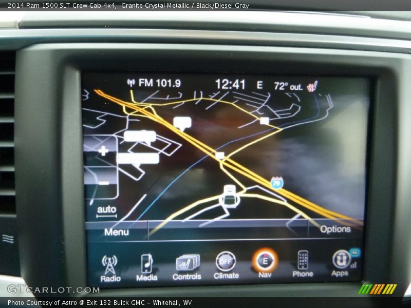Granite Crystal Metallic / Black/Diesel Gray 2014 Ram 1500 SLT Crew Cab 4x4