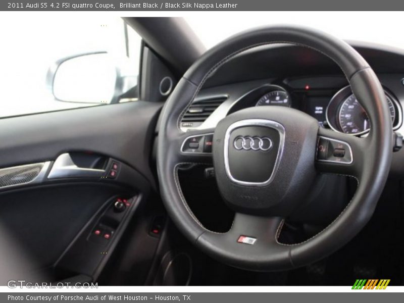 Brilliant Black / Black Silk Nappa Leather 2011 Audi S5 4.2 FSI quattro Coupe