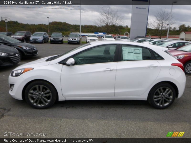 Ceramic White / Black 2016 Hyundai Elantra GT