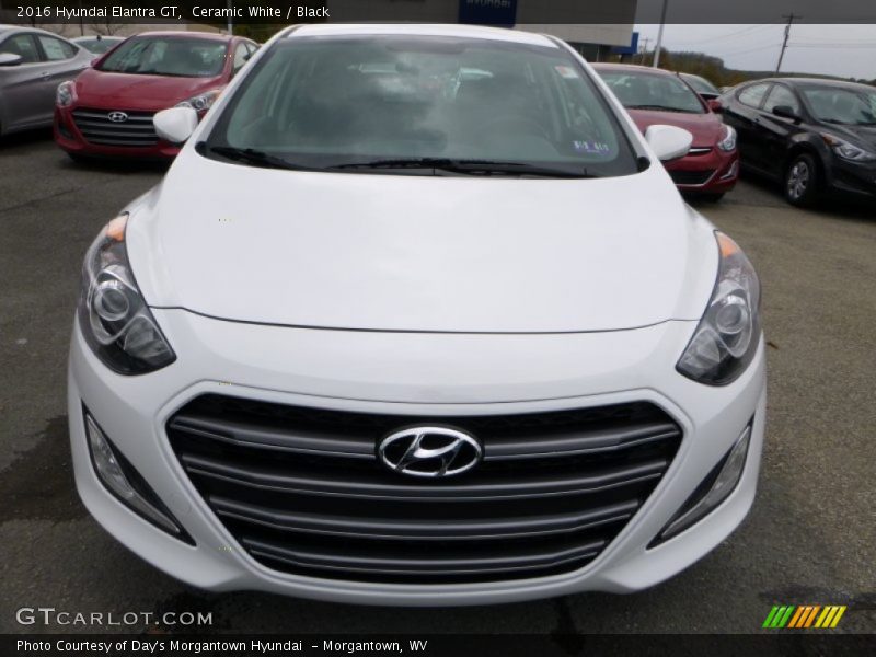 Ceramic White / Black 2016 Hyundai Elantra GT