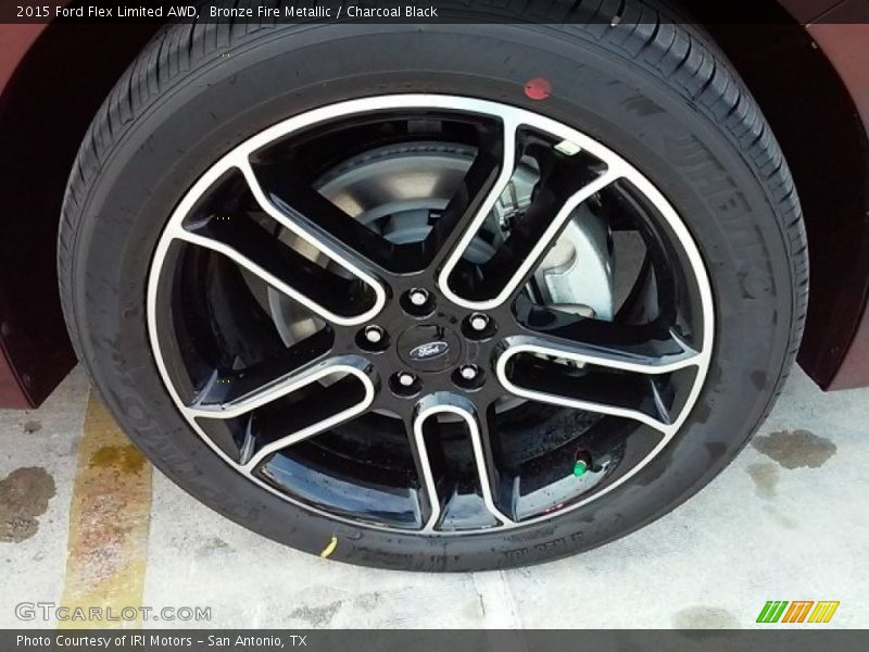 Bronze Fire Metallic / Charcoal Black 2015 Ford Flex Limited AWD