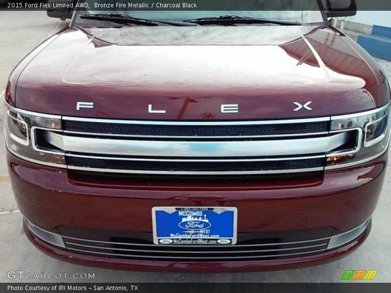 Bronze Fire Metallic / Charcoal Black 2015 Ford Flex Limited AWD