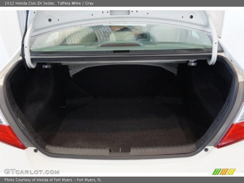 Taffeta White / Gray 2012 Honda Civic EX Sedan