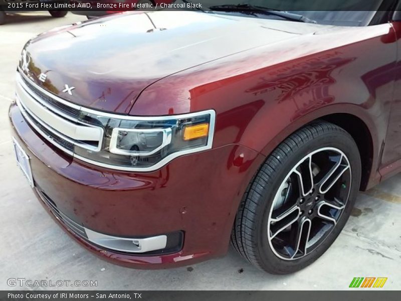 Bronze Fire Metallic / Charcoal Black 2015 Ford Flex Limited AWD