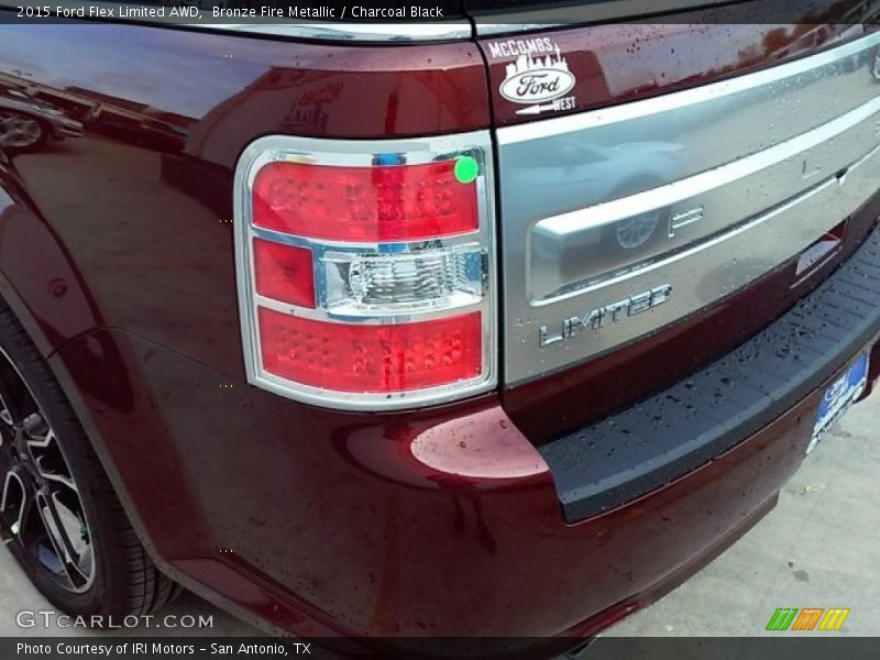 Bronze Fire Metallic / Charcoal Black 2015 Ford Flex Limited AWD