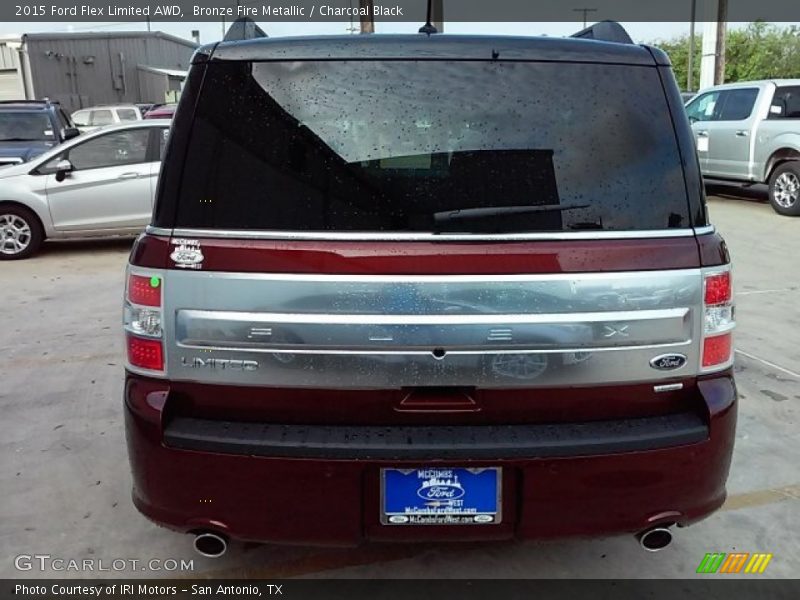Bronze Fire Metallic / Charcoal Black 2015 Ford Flex Limited AWD