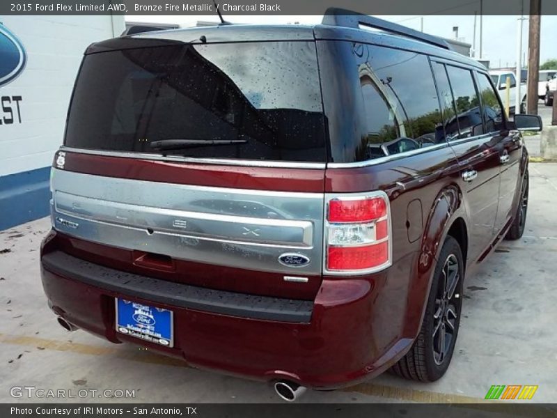 Bronze Fire Metallic / Charcoal Black 2015 Ford Flex Limited AWD