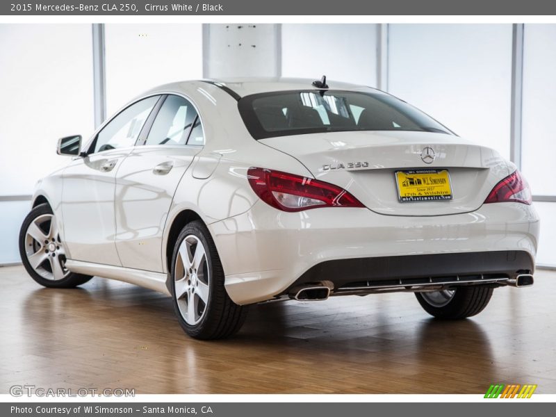Cirrus White / Black 2015 Mercedes-Benz CLA 250