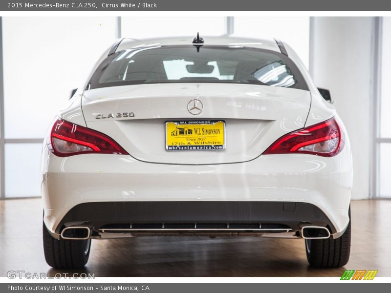 Cirrus White / Black 2015 Mercedes-Benz CLA 250