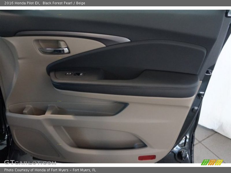 Black Forest Pearl / Beige 2016 Honda Pilot EX