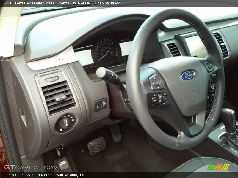 Bronze Fire Metallic / Charcoal Black 2015 Ford Flex Limited AWD