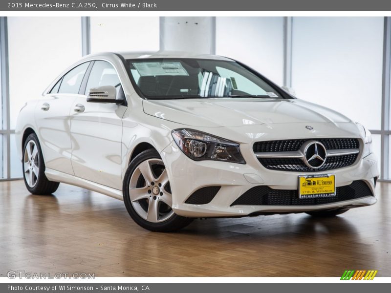 Cirrus White / Black 2015 Mercedes-Benz CLA 250