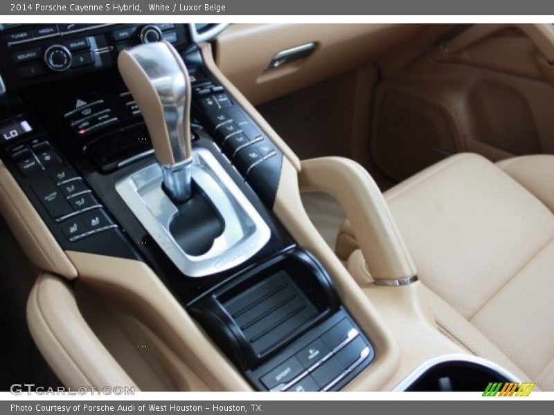 White / Luxor Beige 2014 Porsche Cayenne S Hybrid