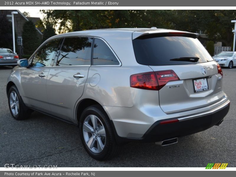 Palladium Metallic / Ebony 2012 Acura MDX SH-AWD Technology