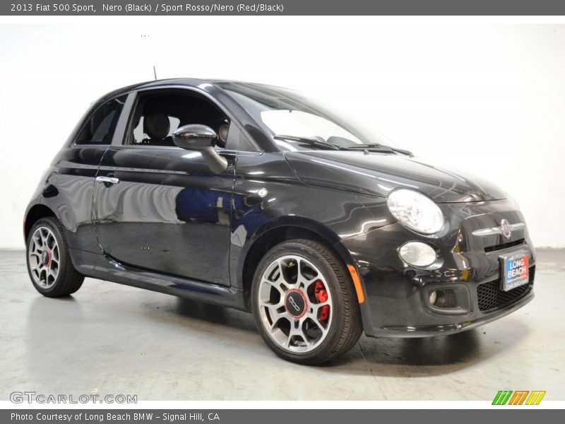 Nero (Black) / Sport Rosso/Nero (Red/Black) 2013 Fiat 500 Sport