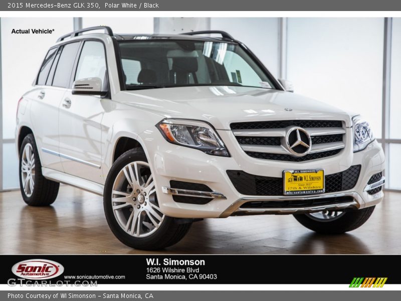 Polar White / Black 2015 Mercedes-Benz GLK 350