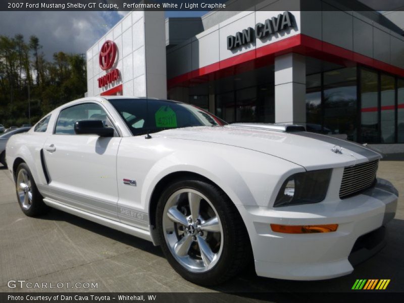 Performance White / Light Graphite 2007 Ford Mustang Shelby GT Coupe