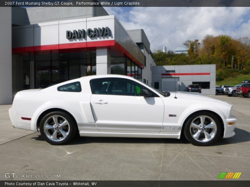 Performance White / Light Graphite 2007 Ford Mustang Shelby GT Coupe