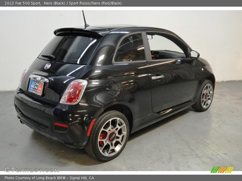 Nero (Black) / Sport Rosso/Nero (Red/Black) 2013 Fiat 500 Sport