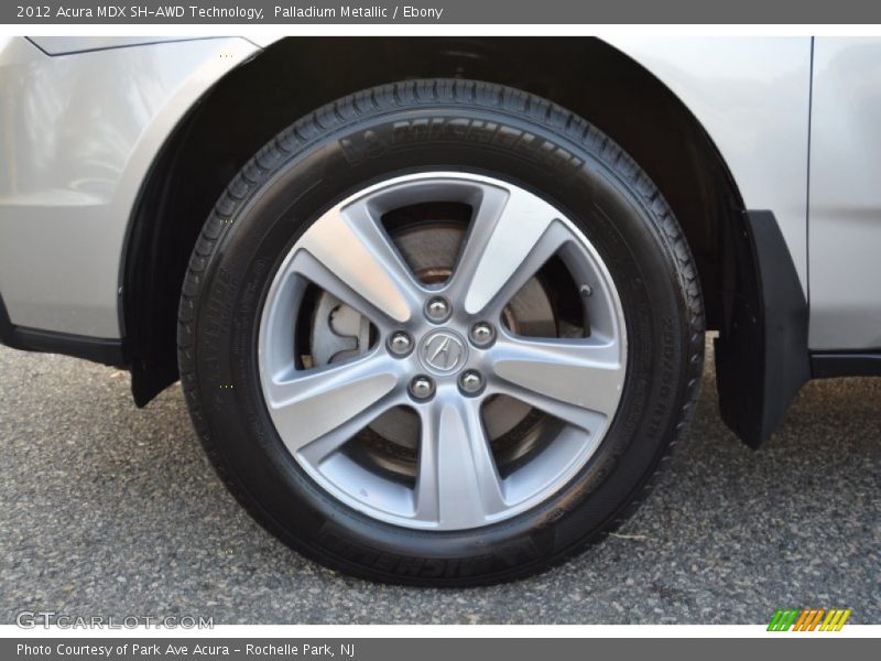 Palladium Metallic / Ebony 2012 Acura MDX SH-AWD Technology