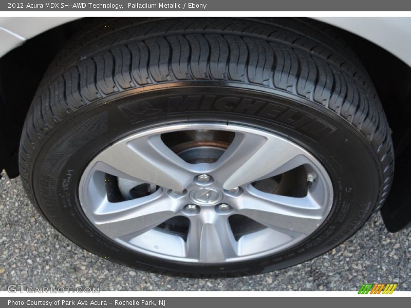 Palladium Metallic / Ebony 2012 Acura MDX SH-AWD Technology