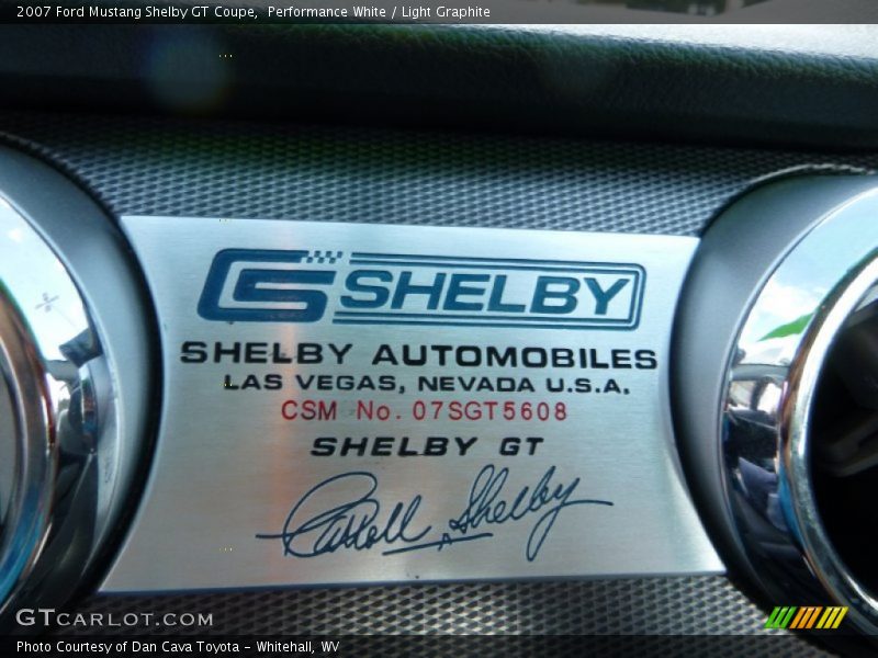  2007 Mustang Shelby GT Coupe Logo