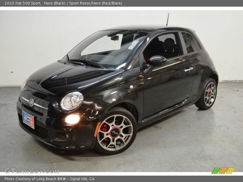 Nero (Black) / Sport Rosso/Nero (Red/Black) 2013 Fiat 500 Sport