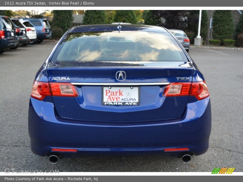 Vortex Blue Pearl / Ebony 2012 Acura TSX Sedan