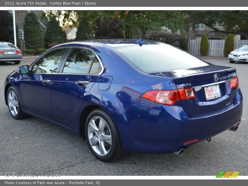 Vortex Blue Pearl / Ebony 2012 Acura TSX Sedan