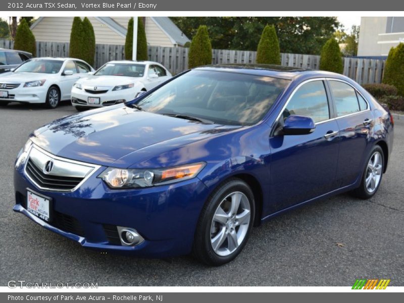 Vortex Blue Pearl / Ebony 2012 Acura TSX Sedan