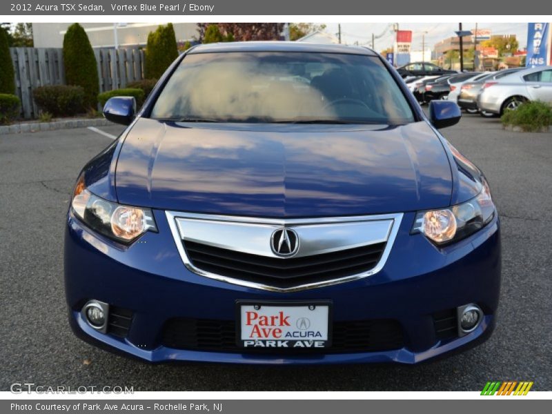 Vortex Blue Pearl / Ebony 2012 Acura TSX Sedan