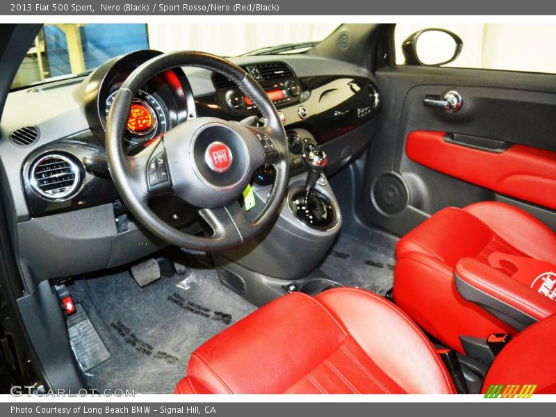 Nero (Black) / Sport Rosso/Nero (Red/Black) 2013 Fiat 500 Sport